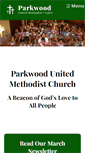 Mobile Screenshot of parkwoodumc.org