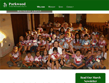Tablet Screenshot of parkwoodumc.org